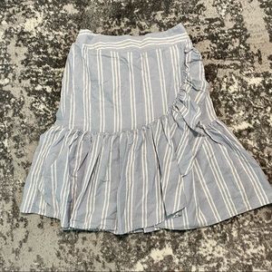Ruffle Blue and White Skirt
